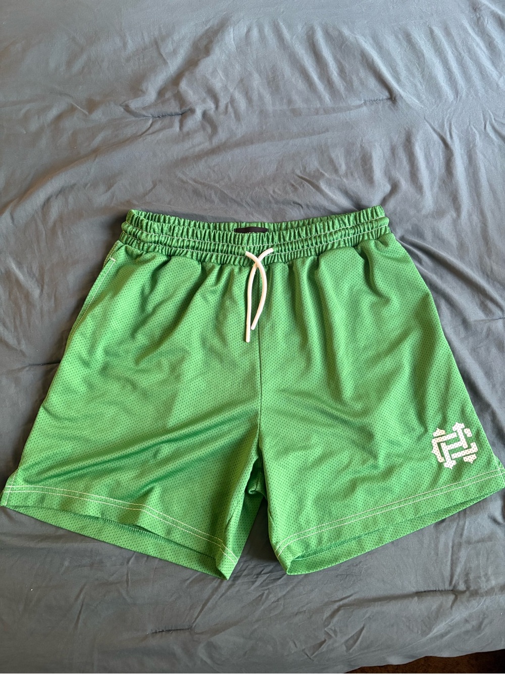 Common Hype Green Contrast Stitching Mesh Short V2